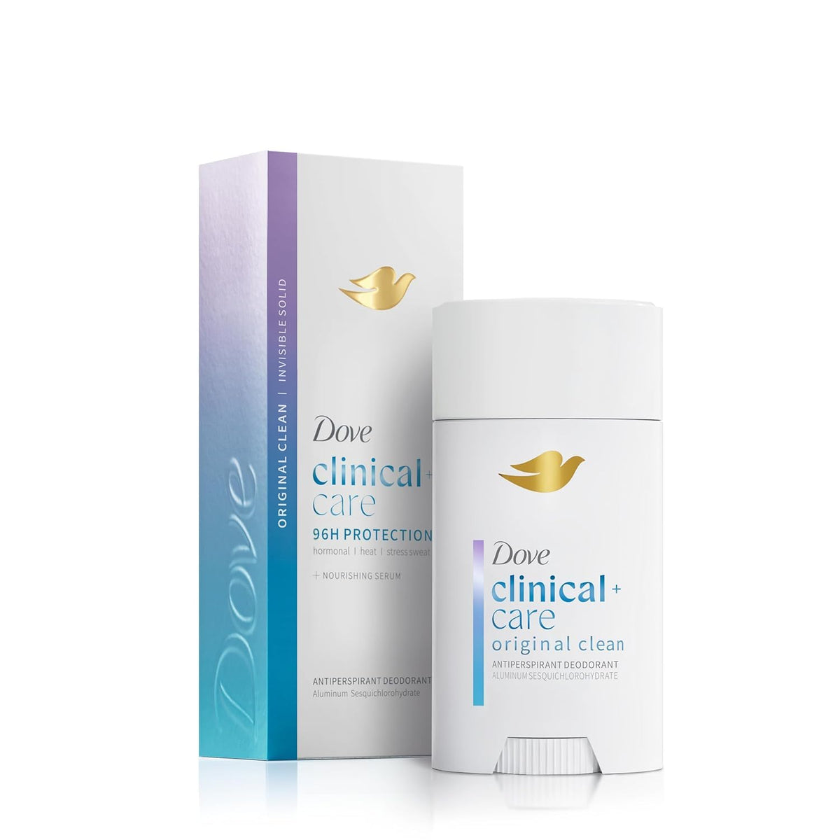 Dove Clinical + Care Antiperspirant Deodorant Stick 2.6 oz front view