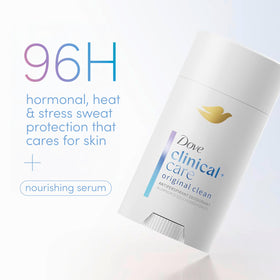 Dove Clinical + Care Antiperspirant Deodorant Stick with packaging
