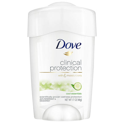 Dove Clinical Protection Anti-Perspirant Deodorant 1.7 oz Cool Essentials front view
