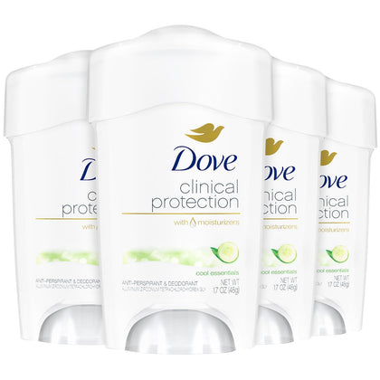 Dove Clinical Protection Anti-Perspirant Deodorant 3-Pack front view
