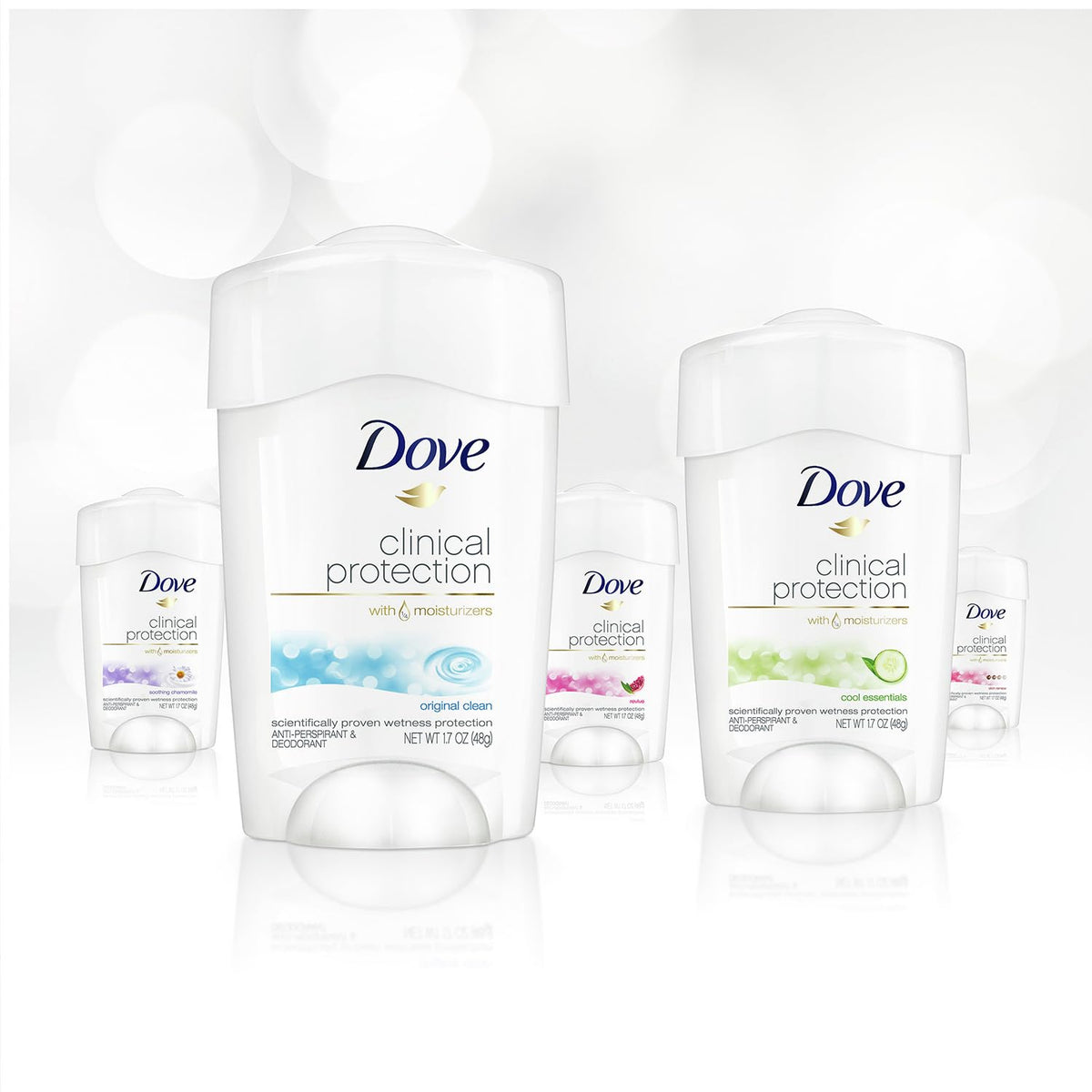 Dove Clinical Protection Anti-Perspirant Deodorant with moisturizers detail
