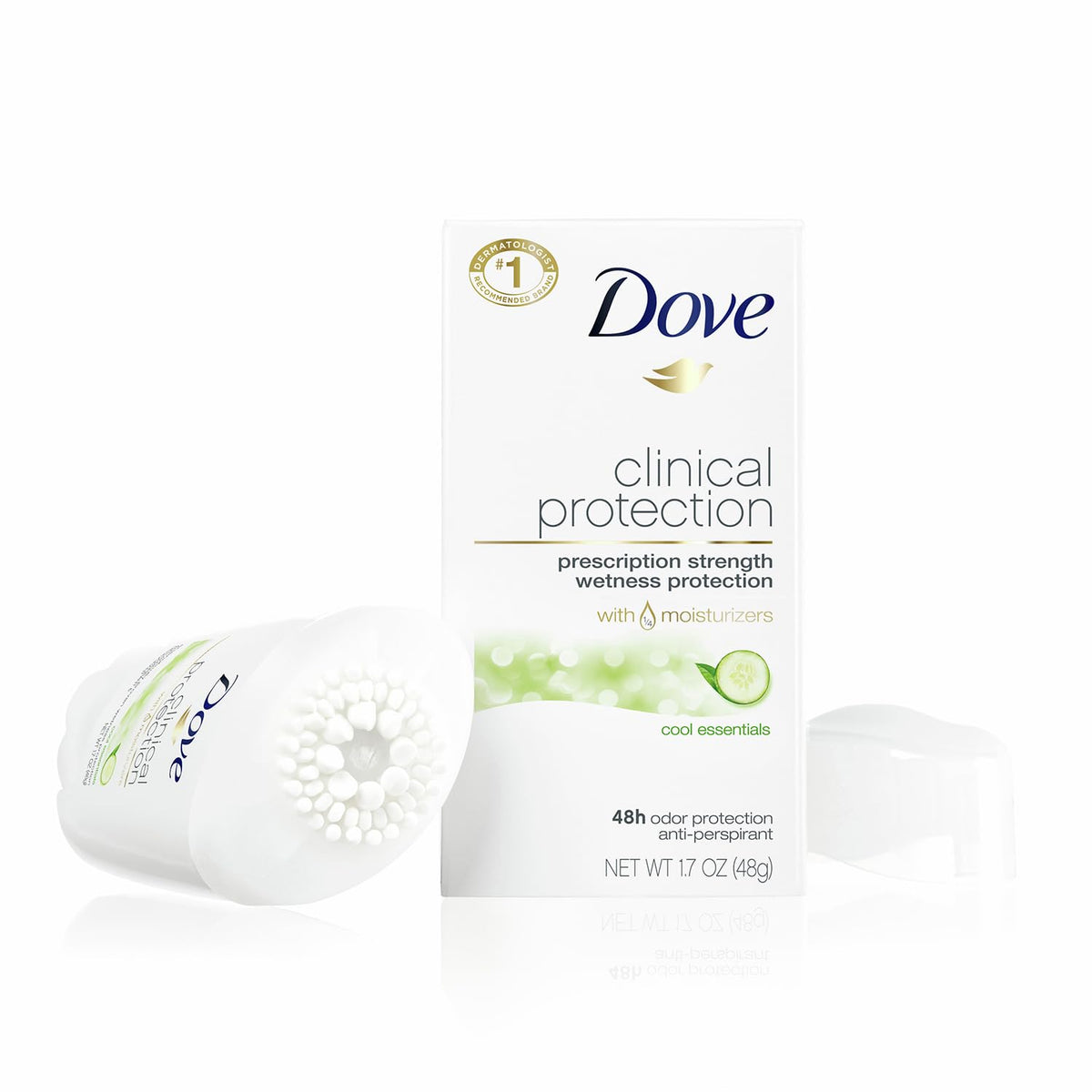Dove Clinical Protection Antiperspirant Deodorant 1.7 oz each in the pack