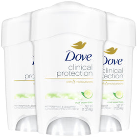 Dove Clinical Protection Antiperspirant Deodorant 3-Pack front view