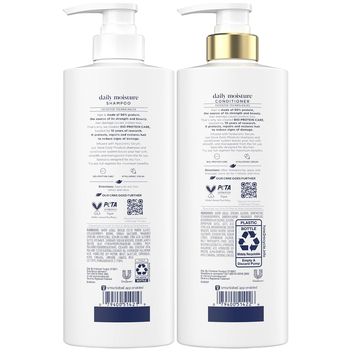 Dove Daily Moisture Conditioner 18 Oz front view