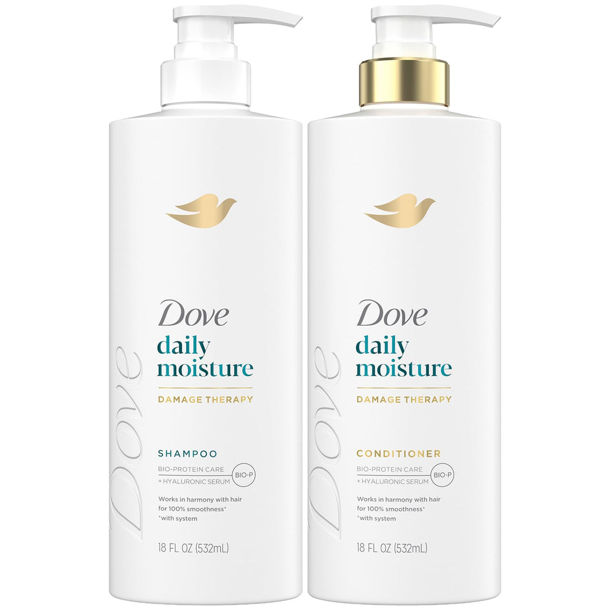 Dove Daily Moisture Shampoo 18 Oz front view