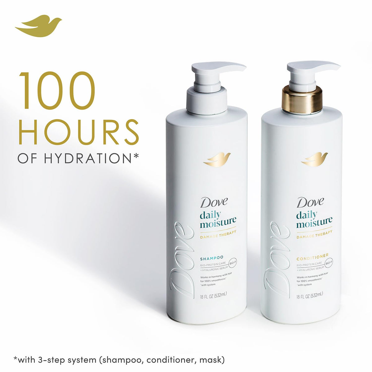 Dove Daily Moisture Shampoo and Conditioner set with packaging