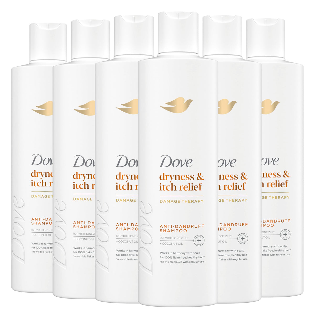 Dove Damage Therapy Derma Shampoo Pack of 6 front view