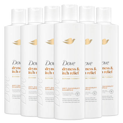 Dove Damage Therapy Derma Shampoo Pack of 6 front view