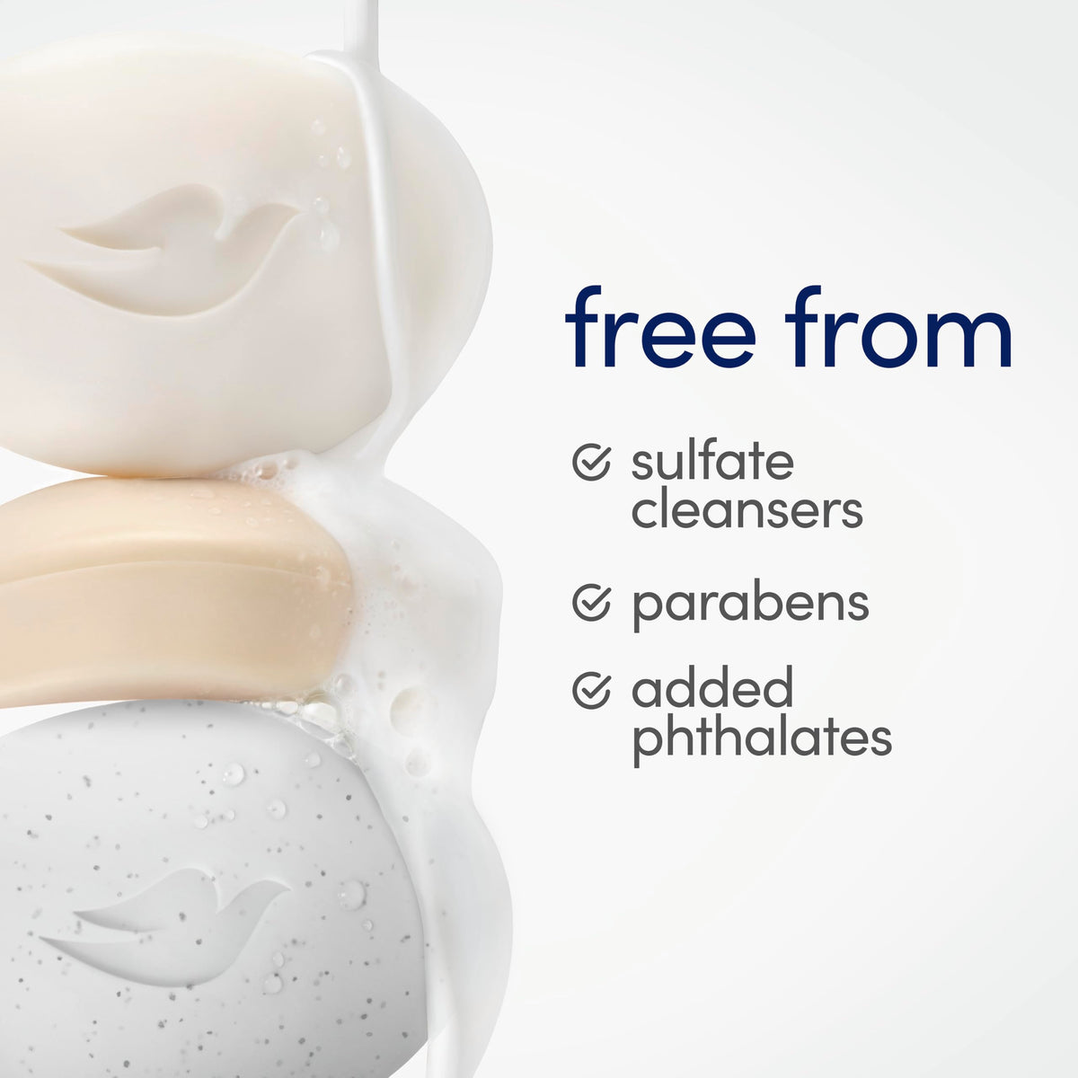 Dove Deep Exfoliating Beauty Bar Soap in a bathroom setting