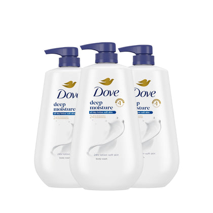 Dove Deep Moisture Body Wash 30.6 oz pump front view