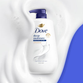 Dove Deep Moisture Body Wash with floral and vanilla scent