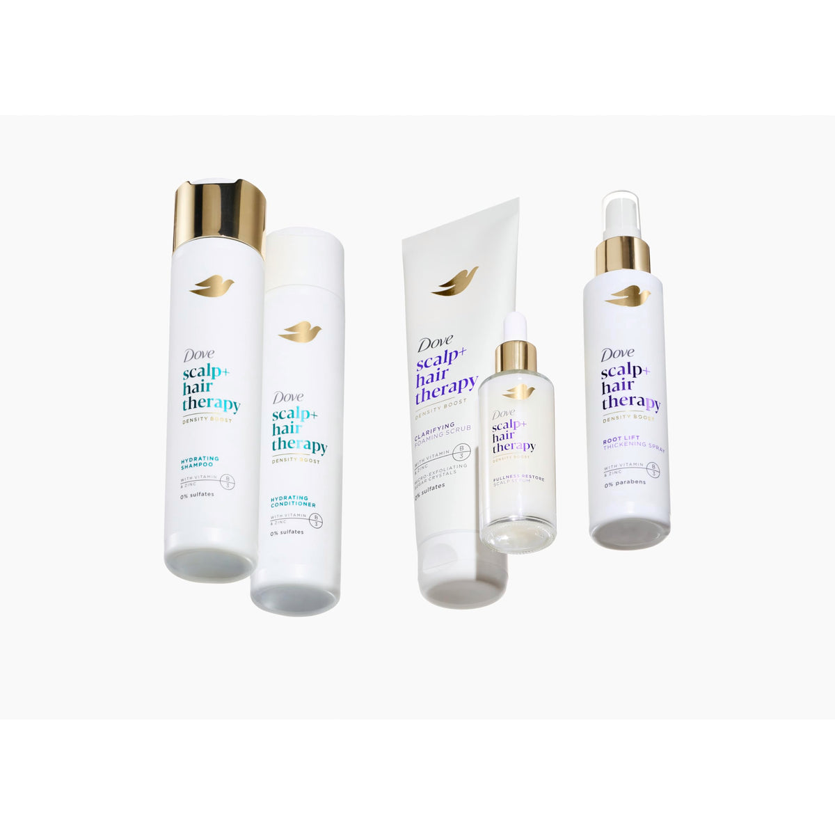 Dove Density support Root Lift Thickening Spray texture close-up