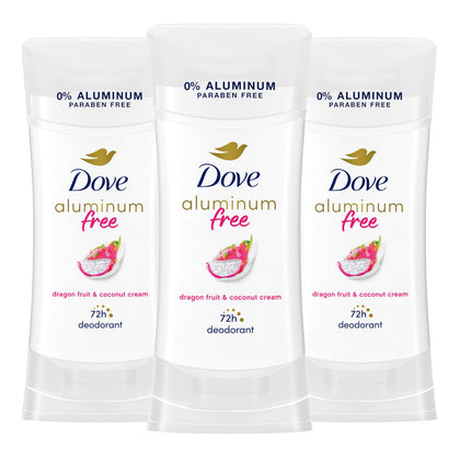 Dove Deodorant Stick Dragon Fruit & Coconut Cream 3PK front view