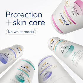 Dove deodorant stick in use on skin