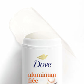 Dove Deodorant Stick Sparkling Vanilla with floral background