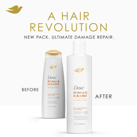Dove Derma Shampoo application on wet hair