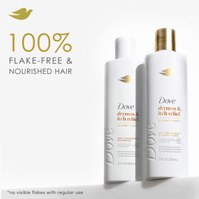 Dove Derma Shampoo showing Pyrithione Zinc active ingredient
