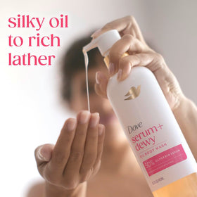 Dove Dewy Shower Oil Body Wash Coconut & Geranium Oil packaging