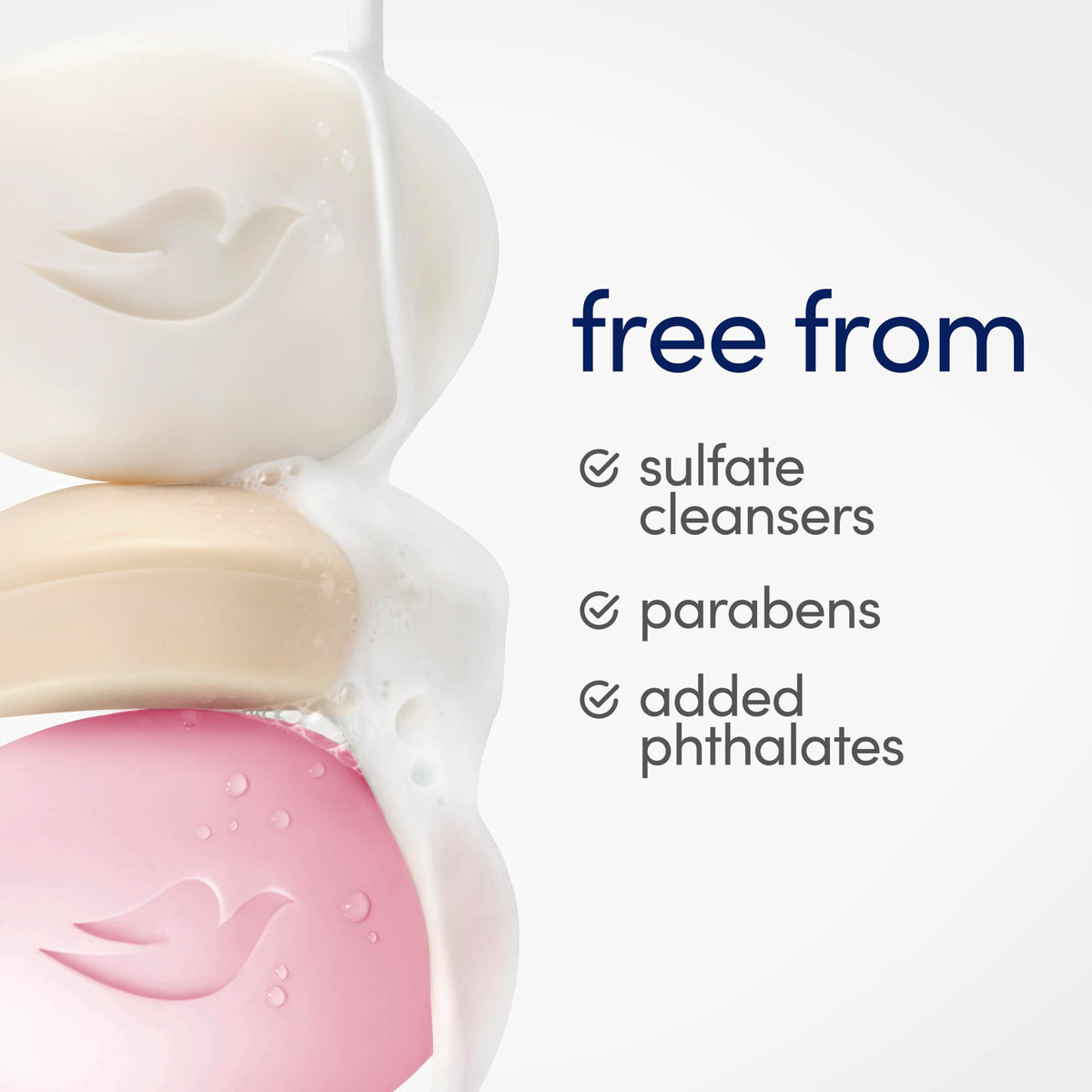 Dove Dragon Fruit Beauty Bar Soap lathering on hands