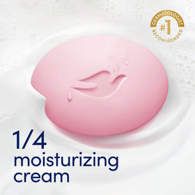 Dove Dragon Fruit Beauty Bar Soap on a bathroom counter