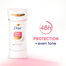 Dove Even Tone Antiperspirant Stick 3PK application on skin