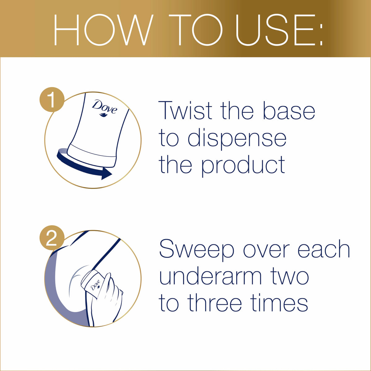 Dove Even Tone Antiperspirant Stick 3PK with smooth glide feature