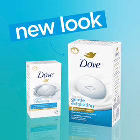 Dove Gentle Exfoliating Beauty Bar close-up of exfoliating beads