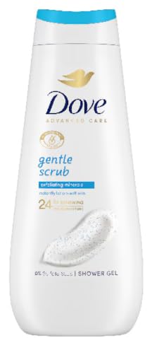 Dove Gentle Exfoliating Body Wash packaging and label details