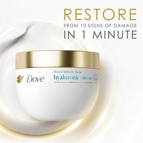 Dove Hyaluronic + Moisture Hair Mask with fresh ingredients