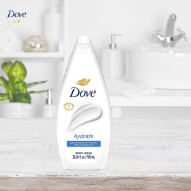 Dove Hydrate Body Wash ingredients close-up