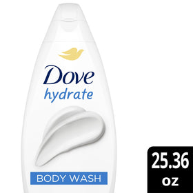 Dove Hydrate Body Wash lather on hands