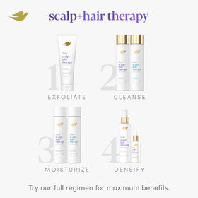 Dove Hydrating Conditioner Scalp Therapy 310g application on hair