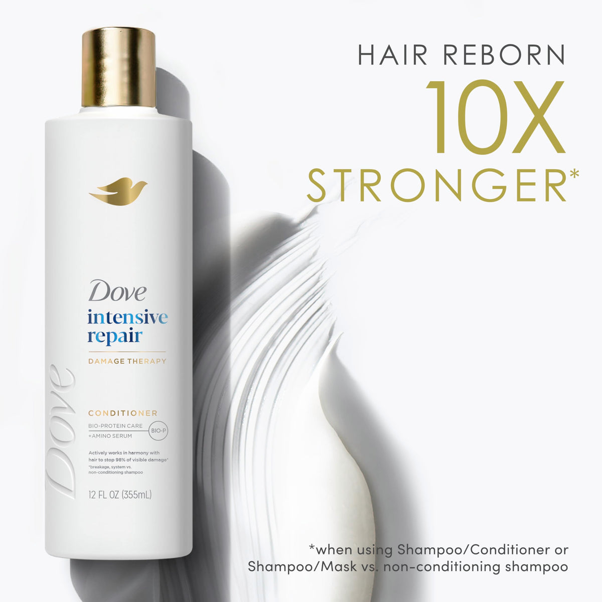 Dove Intensive Repair Conditioner 12oz texture close-up