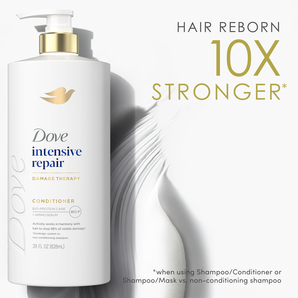 Dove Intensive Repair Conditioner texture close-up
