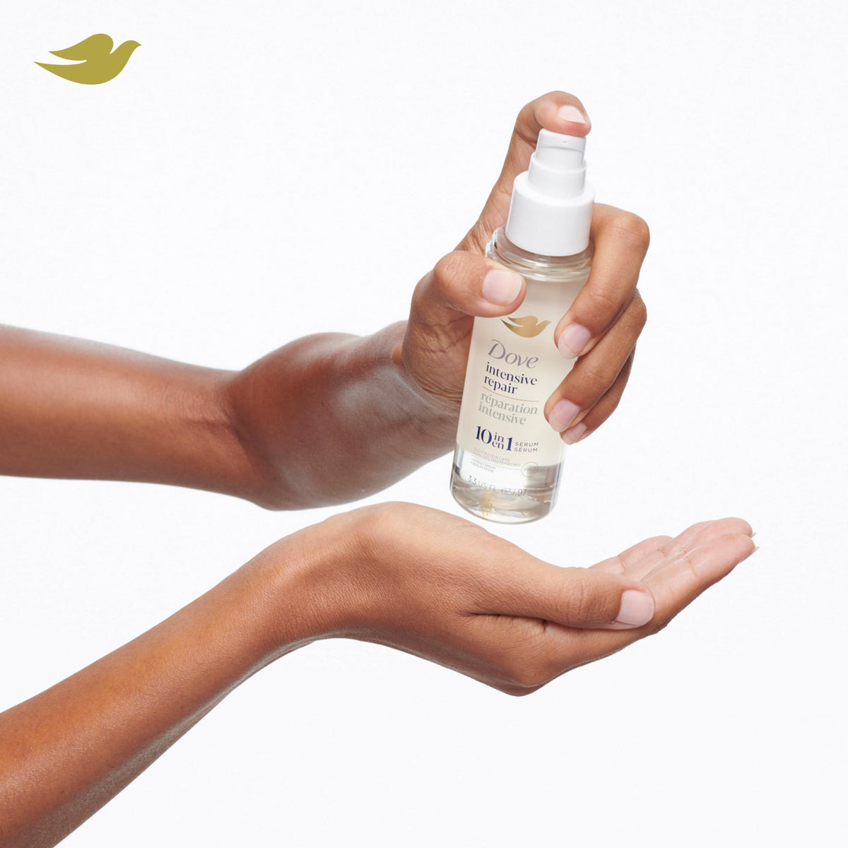 Dove Intensive Repair Serum close-up of pump