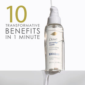 Dove Intensive Repair Serum with hair care products
