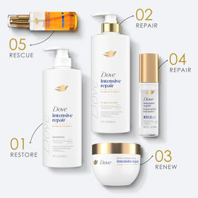 Dove Intensive Repair Shampoo 4 Pack packaging