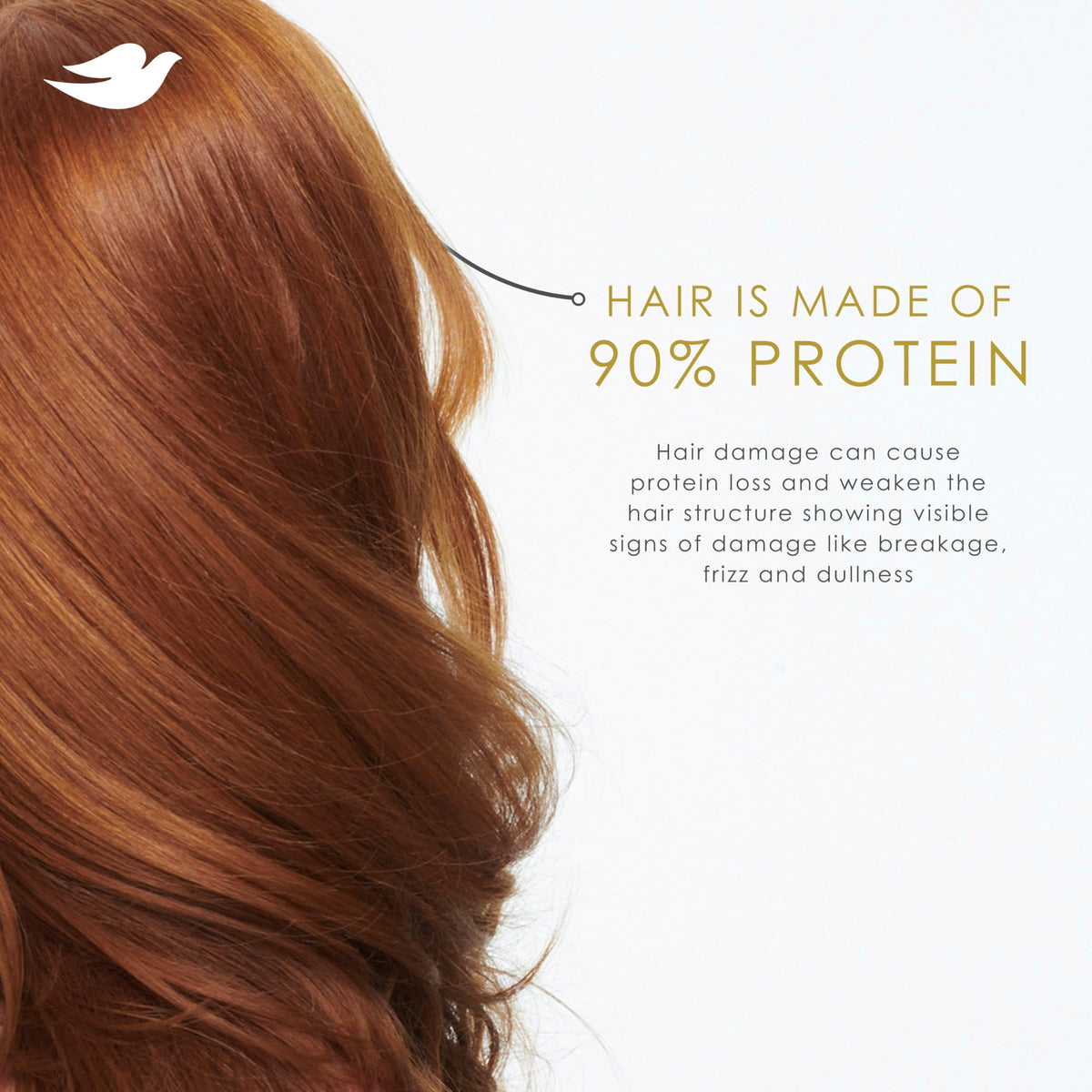 Dove Intensive Repair Shampoo showing texture