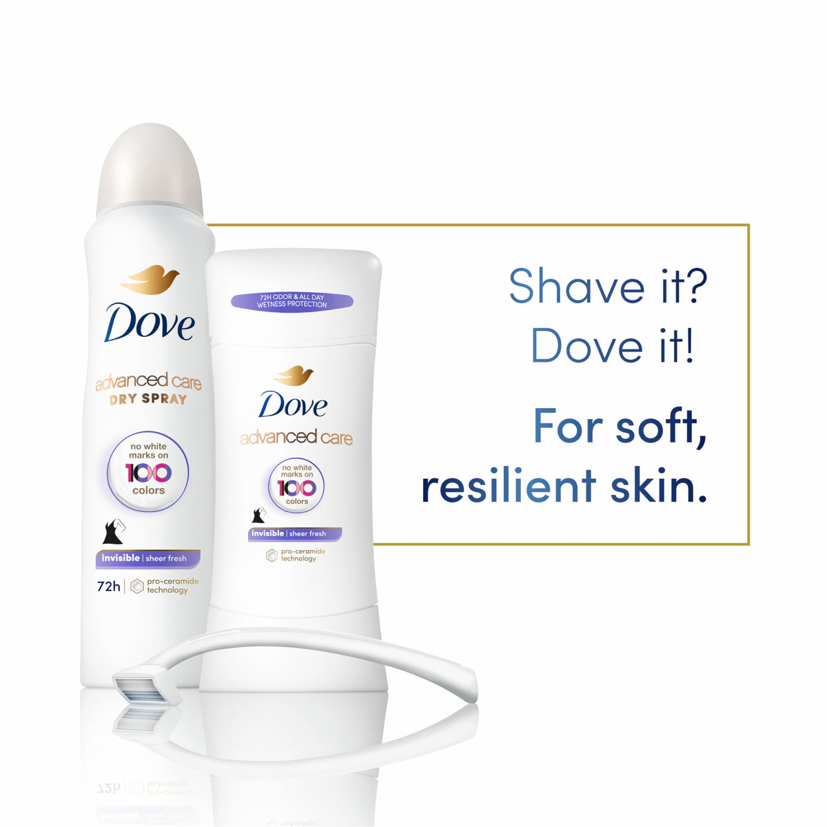Dove Invisible Antiperspirant Deodorant Spray 3.8 oz with packaging
