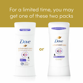Dove Invisible Antiperspirant Deodorant Stick on various clothing colors