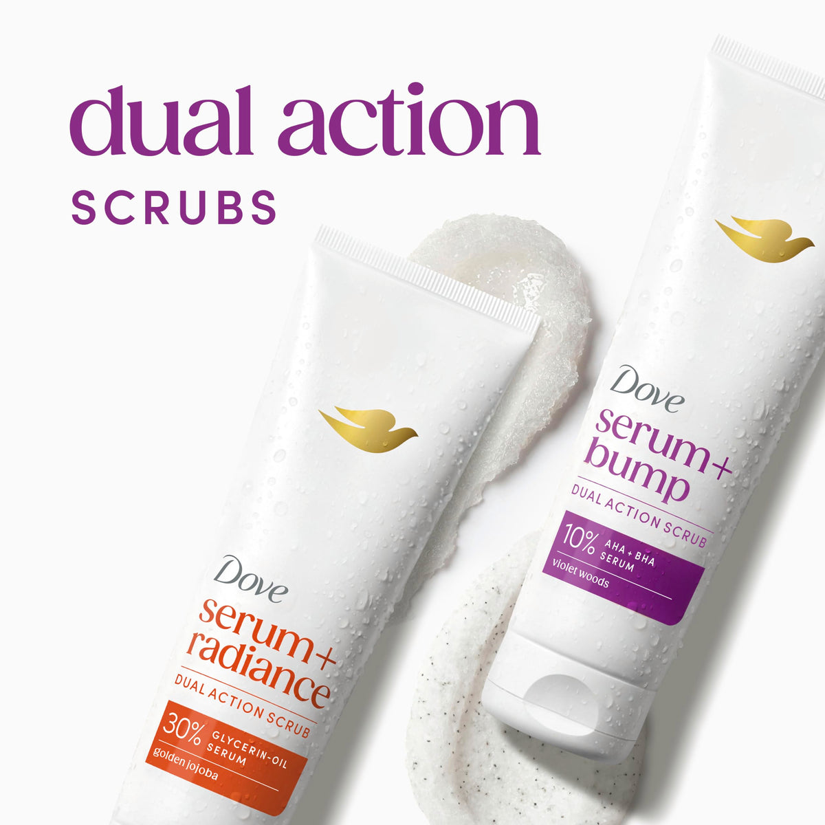 Dove KP Bump Eraser Body Scrub texture close-up