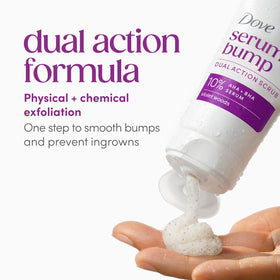 Dove KP Bump Eraser Body Scrub with coconut shell exfoliants