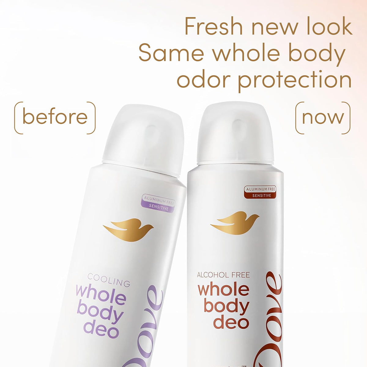 Dove Lavender Bloom deodorant spray in a gym bag