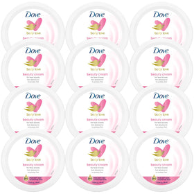 Dove Lotion Beauty Cream front view with travel-size jar