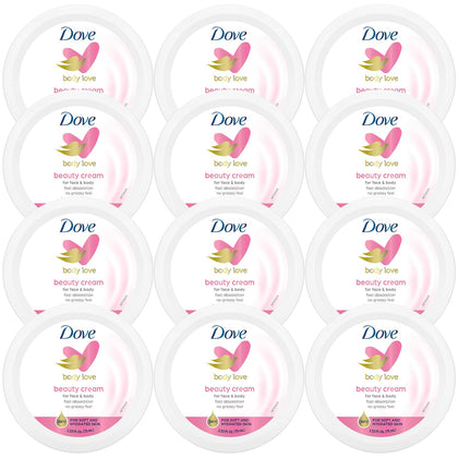 Dove Lotion Beauty Cream front view with travel-size jar