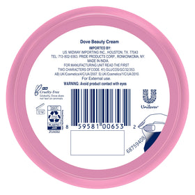 Dove Lotion Beauty Cream texture close-up
