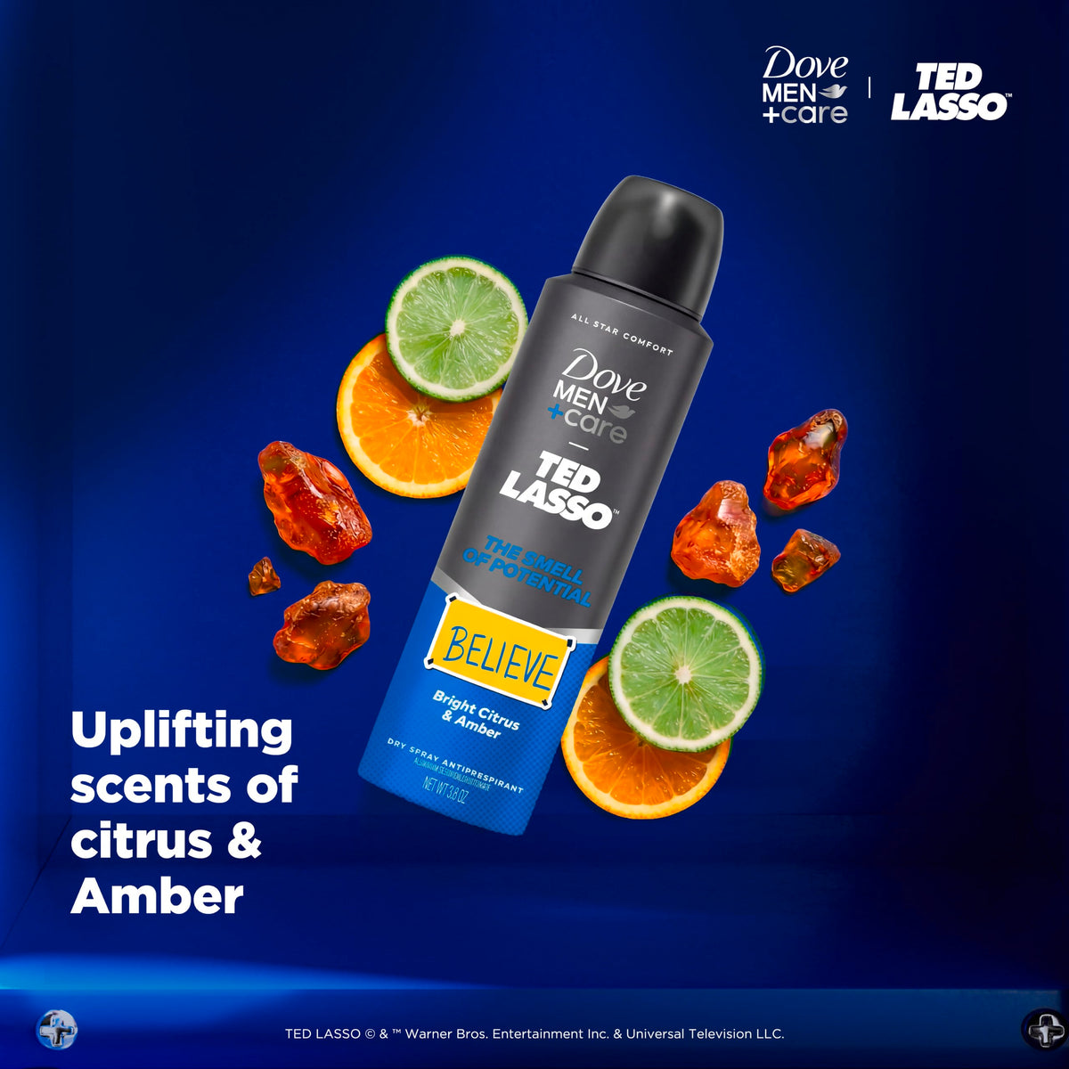 DOVE MEN + CARE All Star Comfort Dry Spray Antiperspirant side view