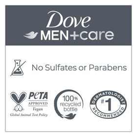 DOVE MEN + CARE Antibacterial Body Wash 30 fl oz side view