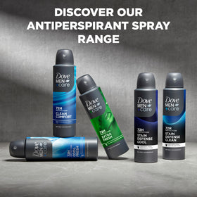 DOVE MEN + CARE Antiperspirant Dry Spray textured background