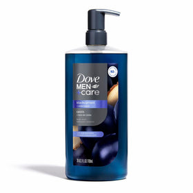 DOVE MEN + CARE Blackcurrant + Cedarwood Body Wash packaging details